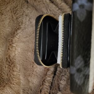 Designer Black and Gold Zip Wallet and phone case iPhone 16 pro max